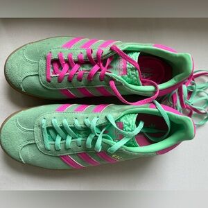 adidas Originals - Gazelle Bold - Mint Green and Pink 7.5/39.5